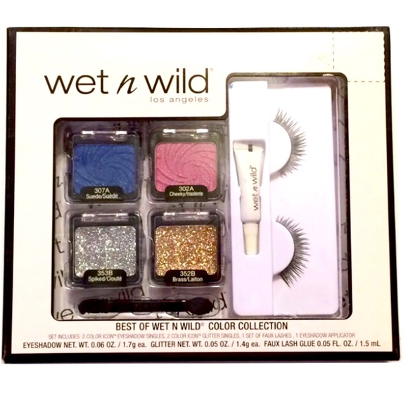 NIB WET N WILD Best of Color Collection Gift Set - LASHES 4 EYESHADOWS - Picture 1 of 8